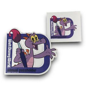 2023 Walt Disney World Annual Passholder Magnet Figment Plus Sticker Official